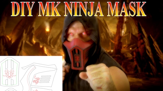 Diy MK Ninja Mask Printable Template - Etsy Finland