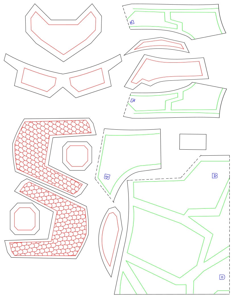 Templates for Captain America Chest Armor Etsy