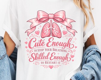 Respiratory Therapist T-shirt,  Lungs Ribbon Design