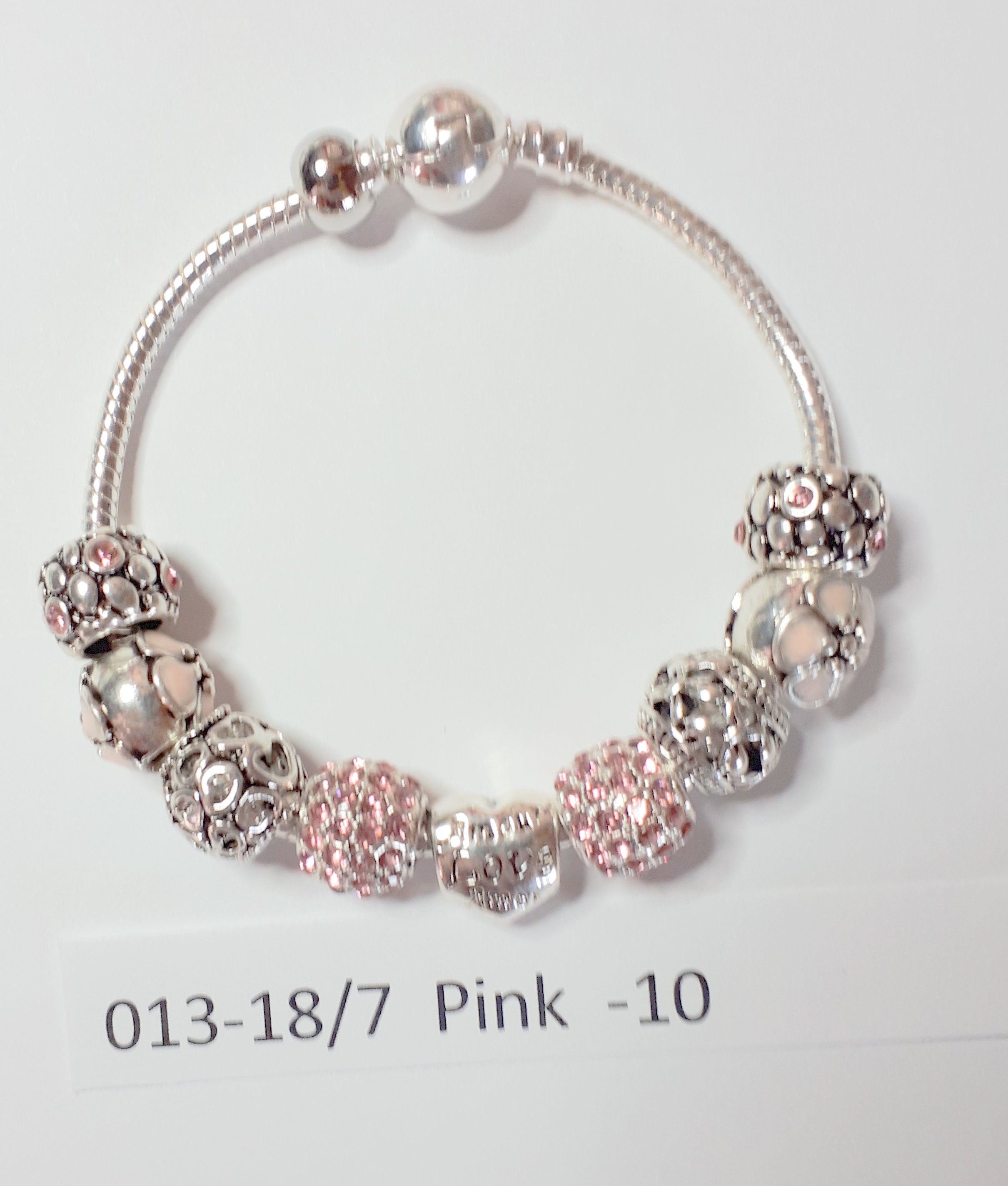 Charm Bracelets Pink Etsy