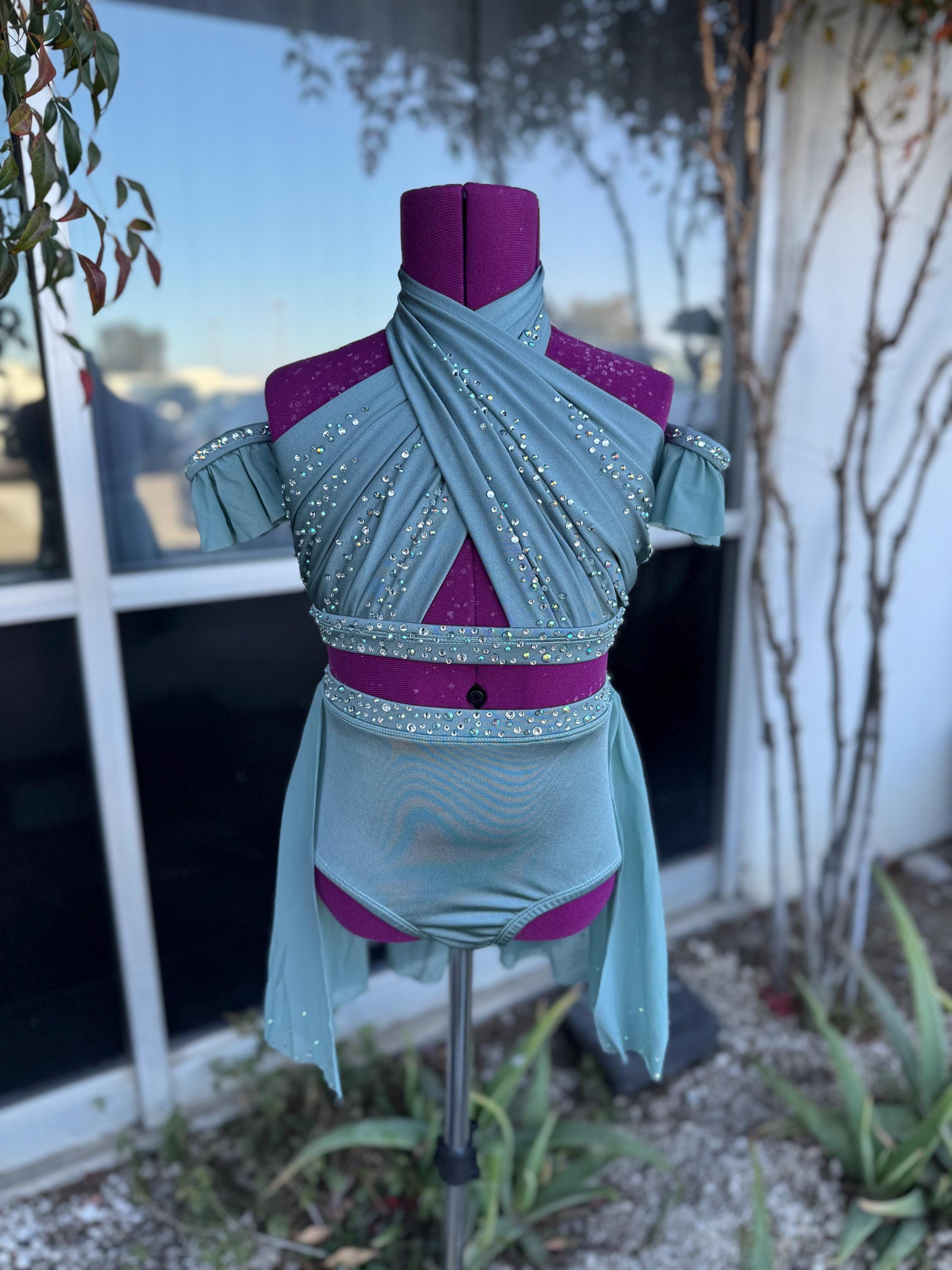 READY-TO-SHIP // Child Medium // Slate Blue/Gray Lyrical Costume