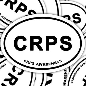 Chronic Regional Pain Syndrome Awareness Sticker, CRPS Marathon Decal, Chronic Illness Decal Sticker