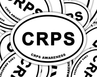 Chronisches regionales Schmerzsyndrom-Bewusstsein-Aufkleber, CRPS-Marathon-Aufkleber, Chronische Krankheit-Aufkleber-Aufkleber