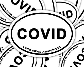 Long COVID Awareness Sticker, Long COVID Marathon Decal, Chronic Illness Decal Sticker