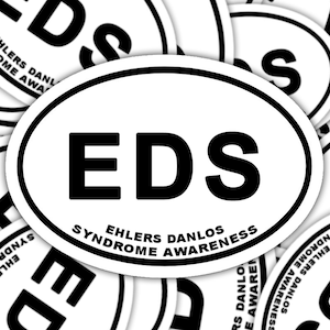 Ehlers Danlos Syndrome Awareness Sticker, EDS Marathon Decal, Chronic Illness Decal Sticker