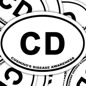 Cushing&#39;s Disease Awareness Sticker, Cushing&#39;s Disease Marathon Decal, Chronic Illness Decal Sticker