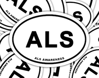 ALS Awareness Sticker, ALS Marathon Decal, Chronic Illness Decal Sticker