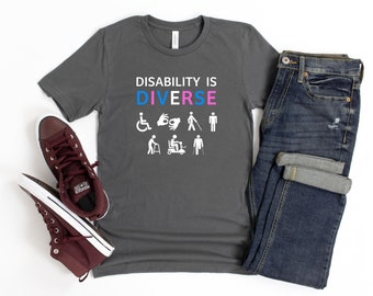 Disability Is Diverse Gender/Trans Pride T-shirt, Disability Awareness, Disability Pride, Queer & Disabled, Disabled Pride Shirt