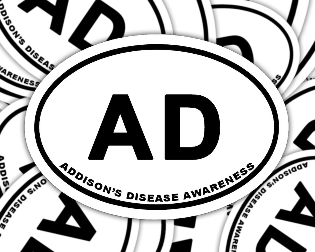 Addison's Disease Awareness Sticker, Addison's Disease Marathon Decal ...