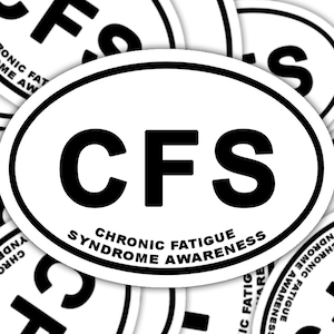 Chronic Fatigue Syndrome Awareness Sticker, Chronic Fatigue Syndrome Marathon Decal, Chronic Illness Decal Sticker