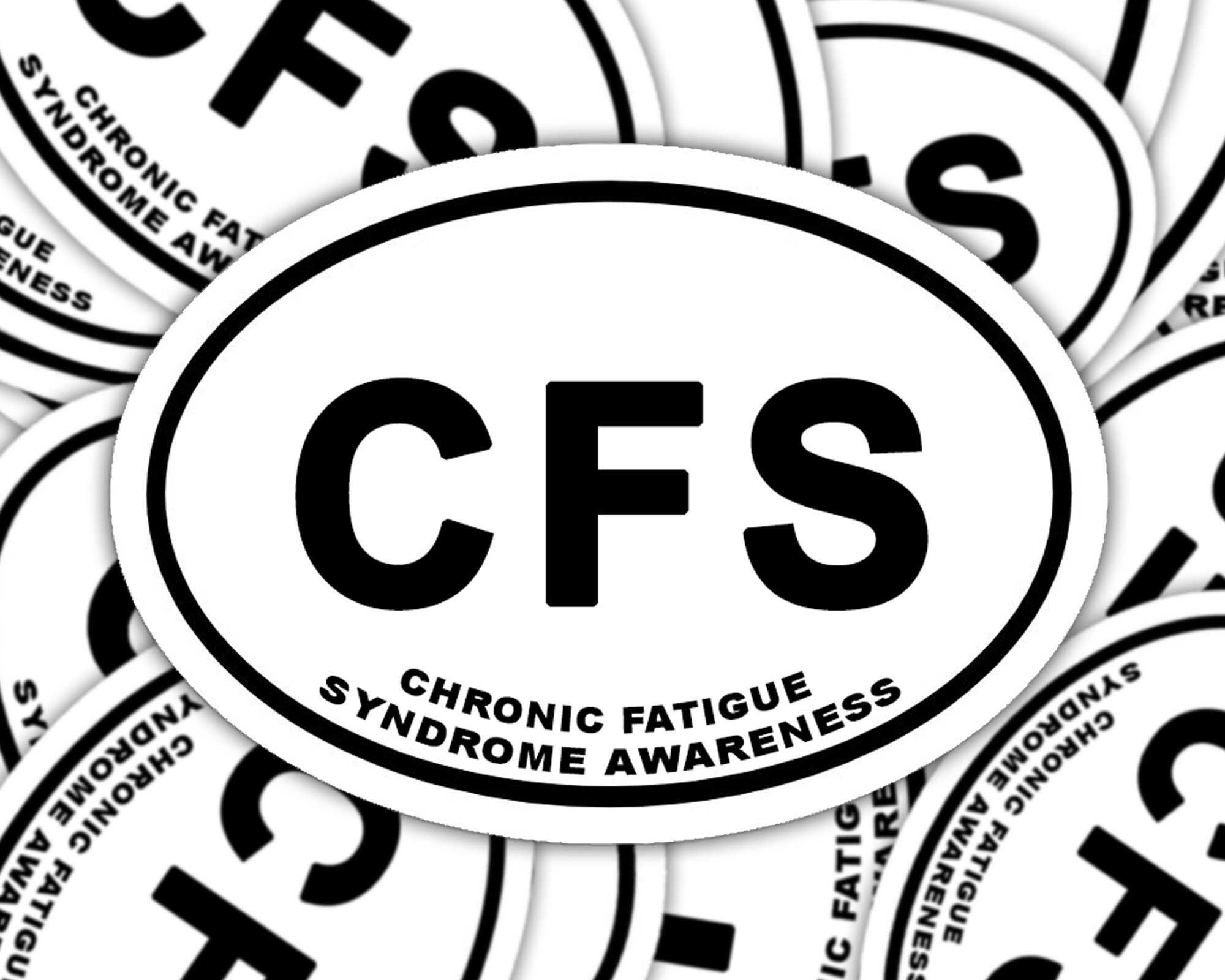Chronic Fatigue Syndrome Awareness Sticker, Chronic Fatigue Syndrome ...