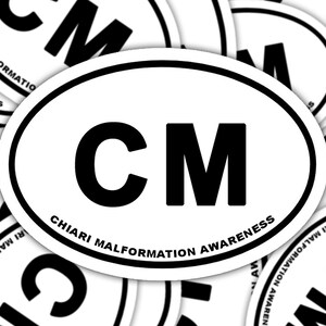 Chiari Malformation Awareness Sticker, Chiari Malformation Marathon Decal, Chronic Illness Decal Sticker