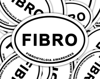 Fibromyalgie Bewusstsein Aufkleber, Fibromyalgie Marathon Aufkleber, Chronische Krankheit Aufkleber Aufkleber