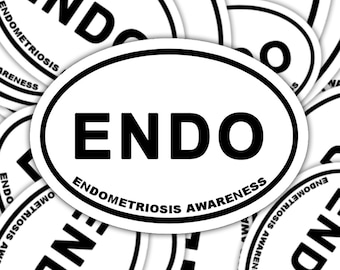 Autocollant de sensibilisation à l’endométriose, autocollant de marathon d’endométriose, autocollant de décalcomanie de maladie chronique