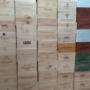 6er Pack Spanische Holzweinkisten / Kisten / Aufbewahrung