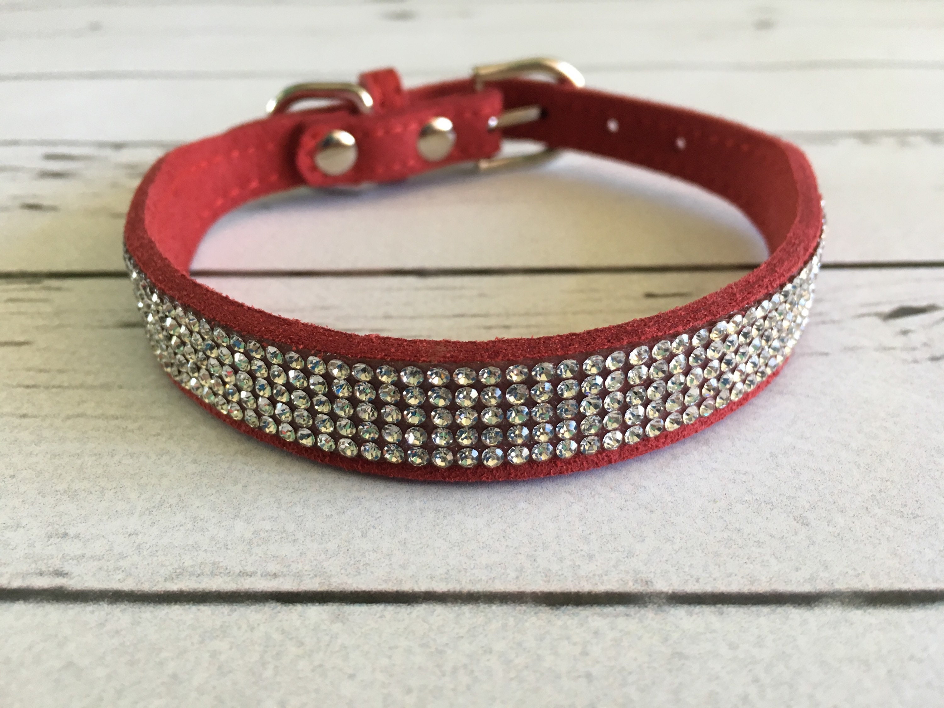 Bling Rhinestone Dog Collar Etsy