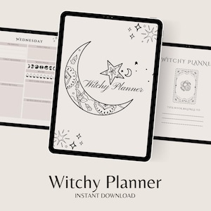 Witchy Planner: 43-Page Printable Journal (Digital Download)