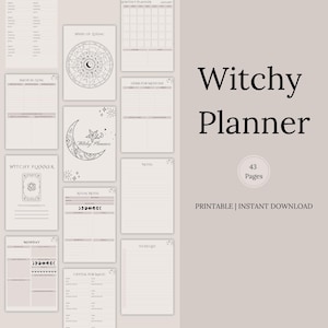 Witchy Planner | Witchcraft Planner | Witches Planner | Digital Planner ...