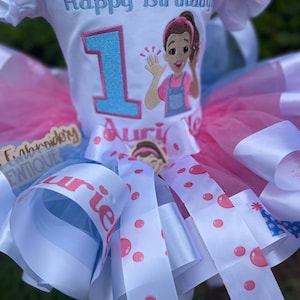 Girl Birthday tutu set | Ms. Rachel inspired shirt tutu set | Birthday Outfit | 1st Birthday Outfit | Birthday TuTu | Personalized with name