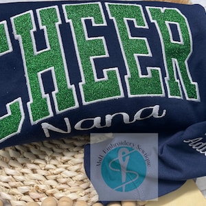 Felpa ricamata Cheer Nana: regalo personalizzato per cheerleader