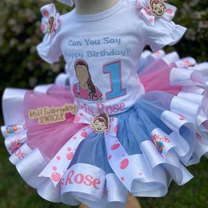 Girl Birthday tutu set | Ms. Rachel inspired shirt tutu set | Birthday Outfit | 1st Birthday Outfit | Birthday TuTu | Personalized with name