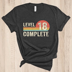 Level 18 Complete, 18th Anniversary, 18 Year Wedding, Eighteenth Wedding, Eighteenth Year, 18 Year Wedding, Gift for Husband Wife