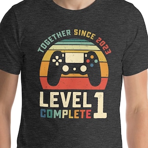 Level 1 Complete, 1st Anniversary Gamer Husband Gift, 1 Year Anniversary Gift for Gamer Couple, One Year Anniversary, Gamer Boyfriend Gift