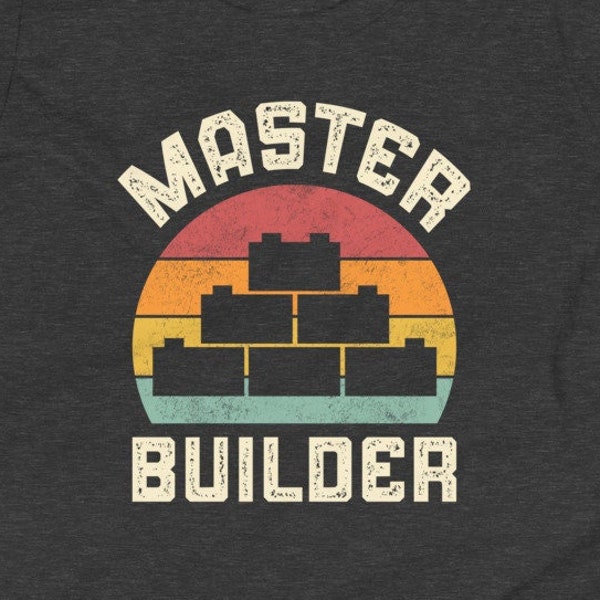 Master Builder Shirt, Building Blocks Birthday Shirt, Building Bricks, Plastic Bricks, Personalized Gift, Family Blocks Shirt