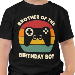 Brother of the Birthday Boy, Sister of the Birthday Boy, Family Matching Tees, Video Game Theme, VIdeo Game Party, Gamer Birthday Party