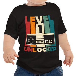 1st Birthday Shirt, Level 1 Unlocked, Gaming Shirt, Video Game Party, First Birthday, 1 Year Old, Retro Gamer, One Birthday, One Year Old