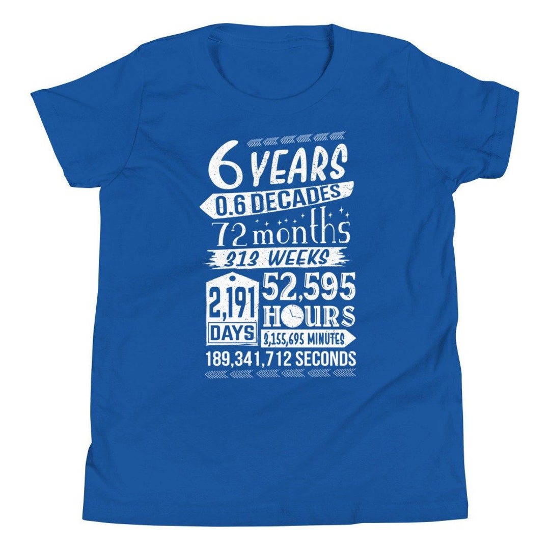 6th Birthday Shirt, 6th Birthday Boy, Birthday Countdown, Math Geek ...
