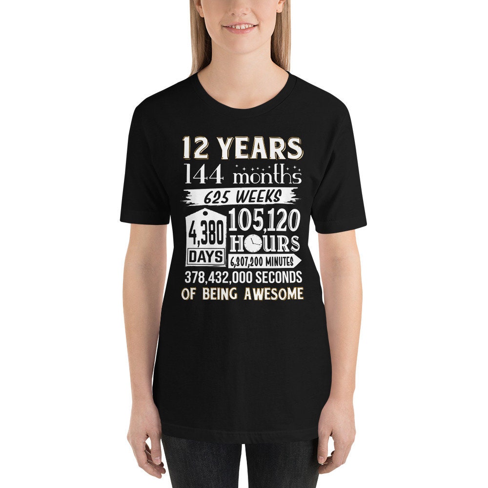 Camisa de cumpleaños número 12, regalos de cumpleaños de 12 años' Camiseta  niño