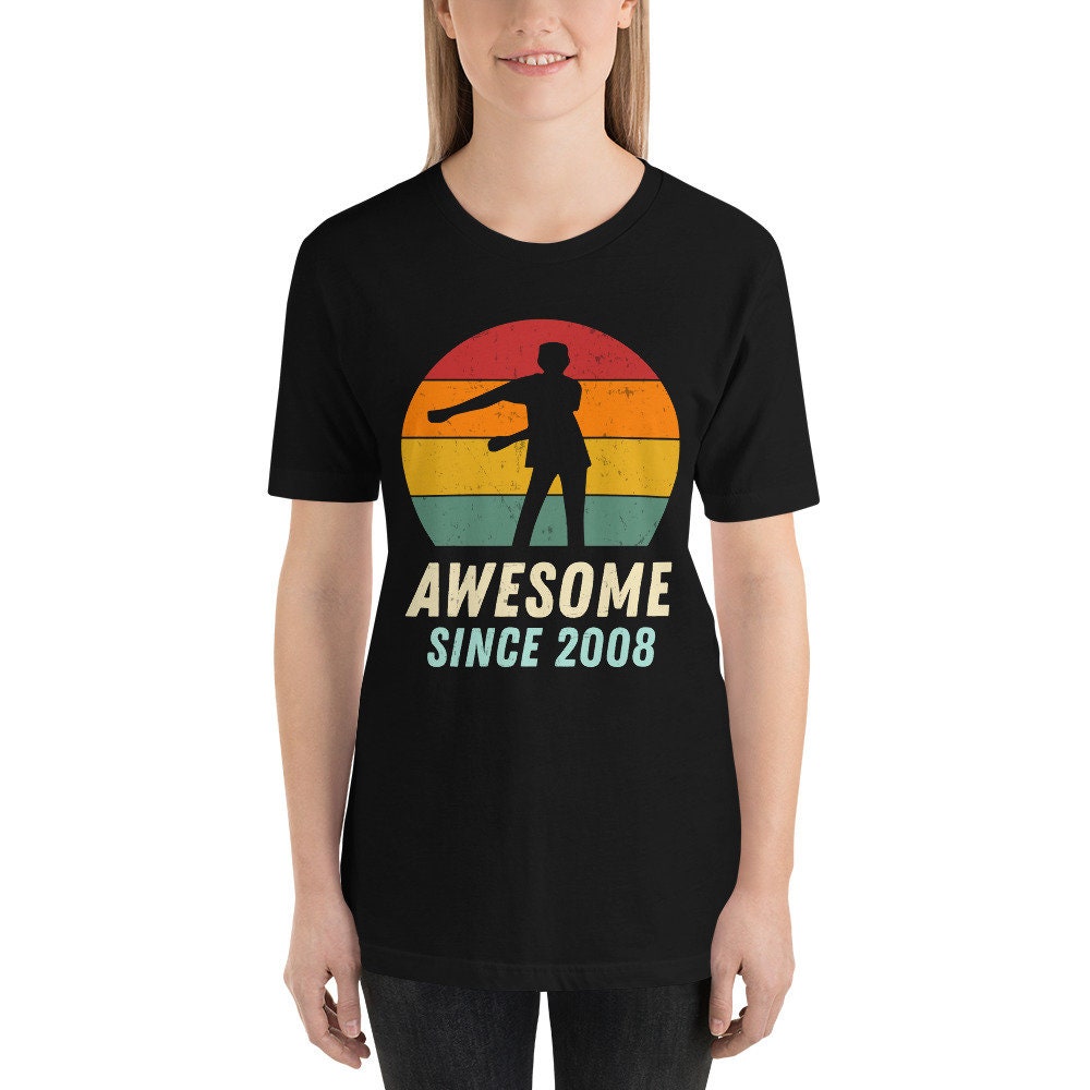 Discover Awesome Since 2008, 15th Birthday, Vintage 2008, 15th BIrthday Gift, Fifteenth Birthday, 15 Years Old, Dab Dance, Teenager Shirt, 2008 Tee