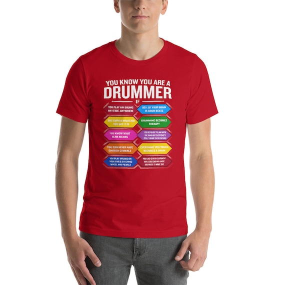 Funny drummer shirts sales
