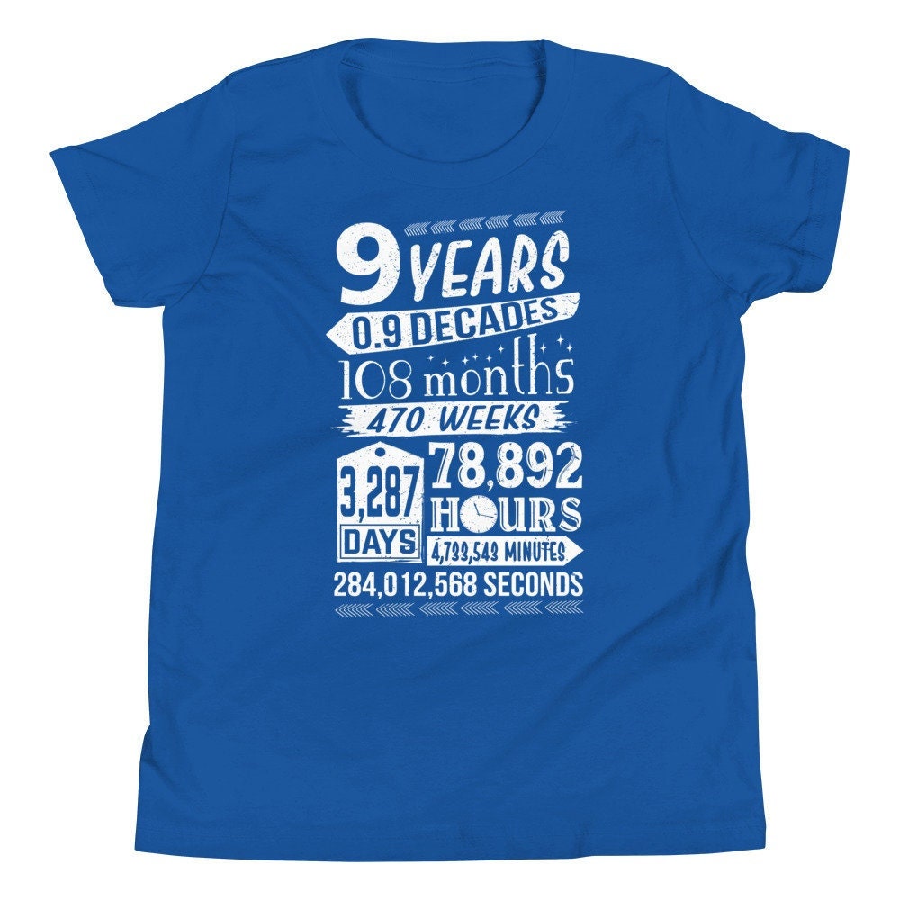 Camiseta para niños for Sale con la obra «9 años cumpleaños niño