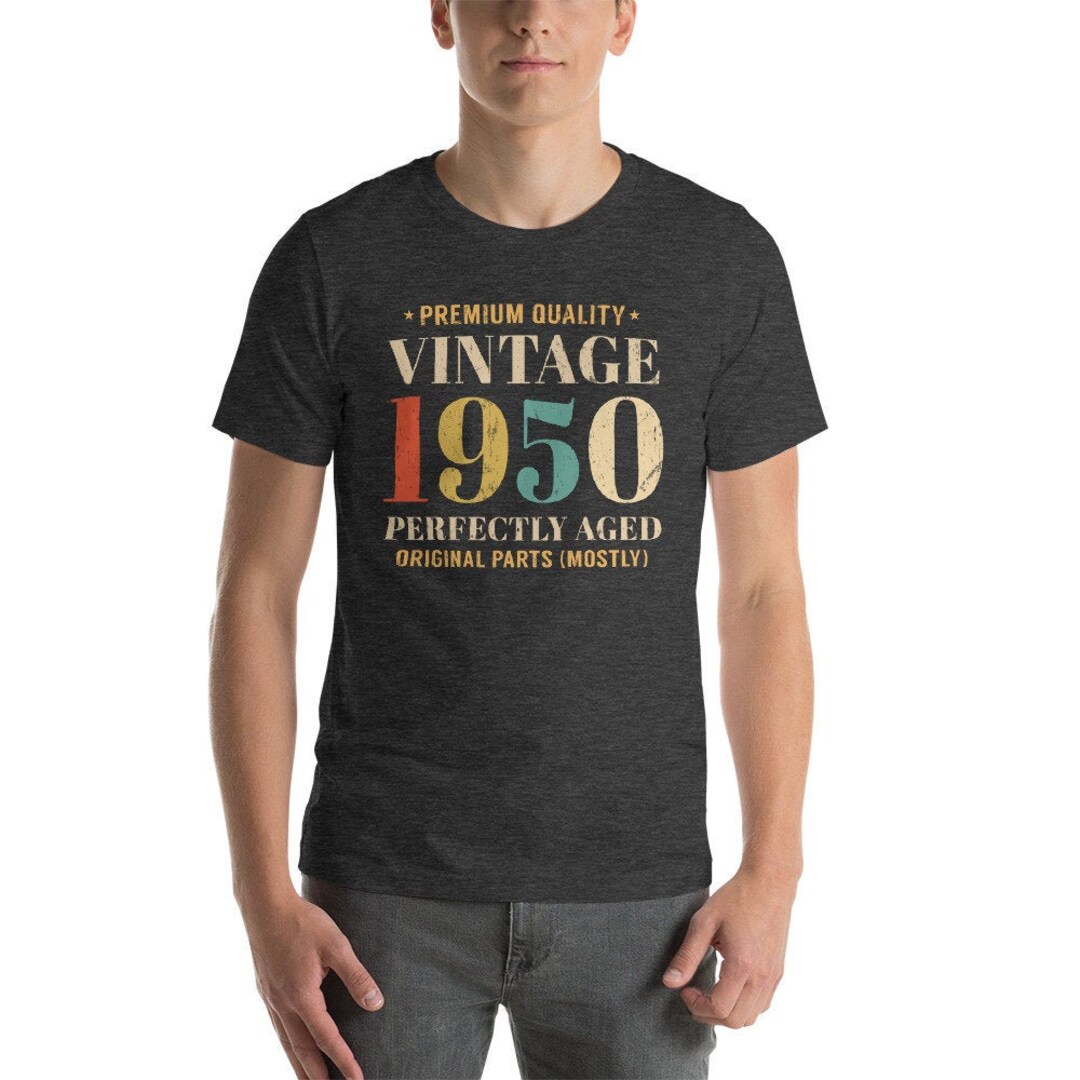 1950 Shirt Born in 1950 Vintage 1950 72nd Birthday Shirt - Etsy