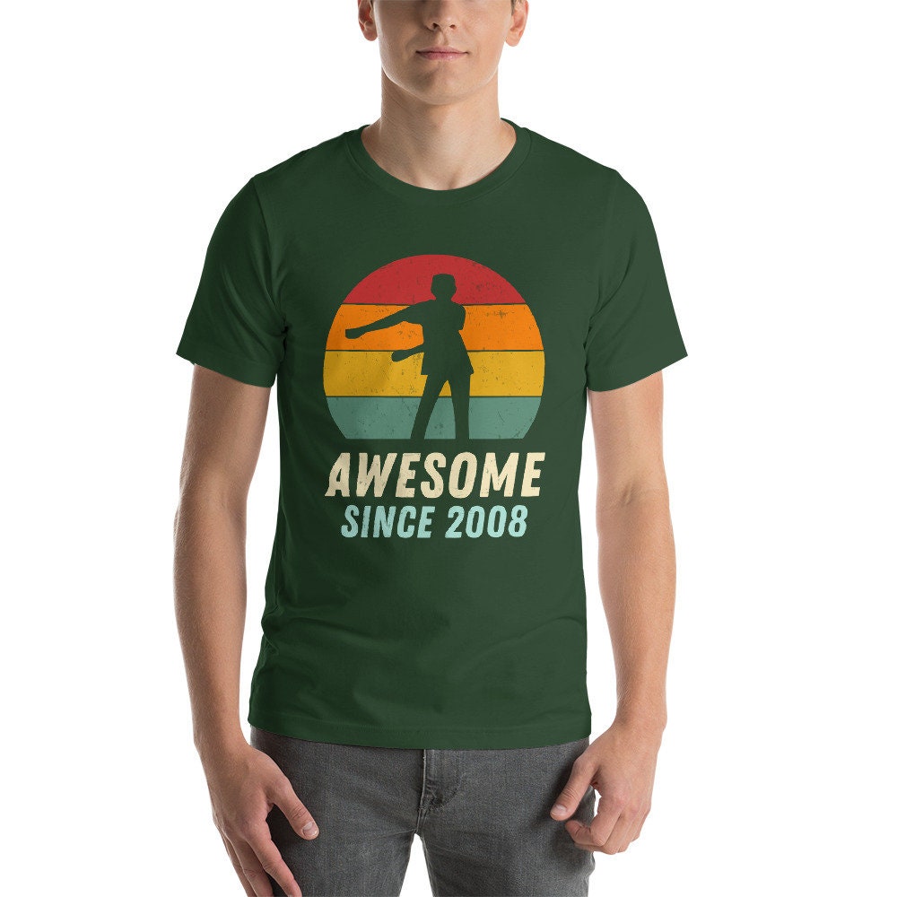 Discover Awesome Since 2008, 15th Birthday, Vintage 2008, 15th BIrthday Gift, Fifteenth Birthday, 15 Years Old, Dab Dance, Teenager Shirt, 2008 Tee