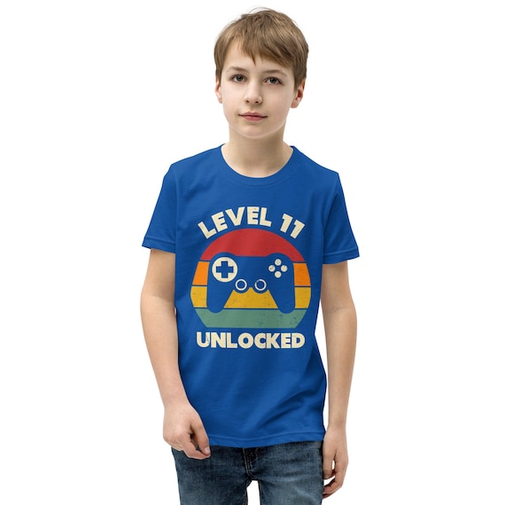 Level 11 Unlocked T-Shirt 11 Year Old Gamer Birthday Gift Level 11 Unlocked T-Shirt 11 Year Old Gamer Birthday Gift
