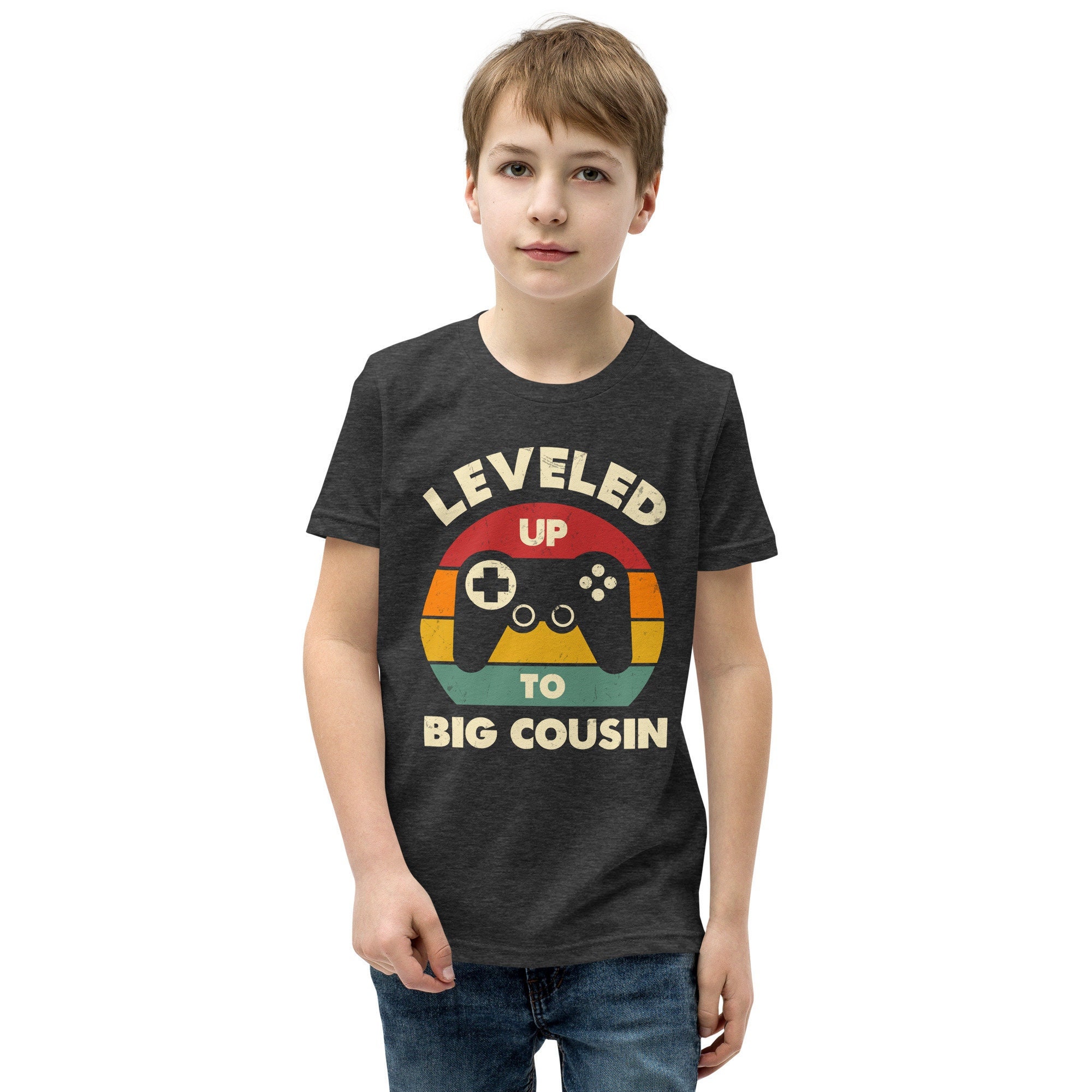 Leveled Up To Big Cousin Shirt Baby 