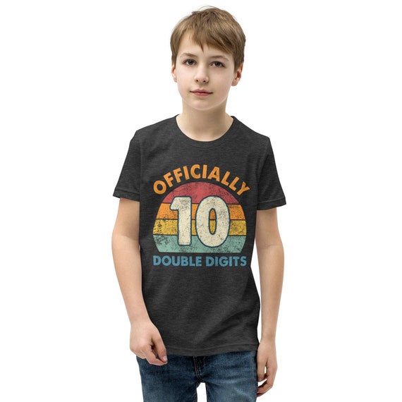 Kids Officially Double Digits 10 Year Old Girl Boy 10th Gift Tee Kids Officially Double Digits 10 Year Old Girl Boy 10th Gift Tee