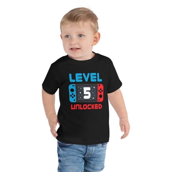 Level 5 Birthday Shirt 5 Years Old Video Games Gift For Boys T-Shirt Level 5 Birthday Shirt 5 Years Old Video Games Gift For Boys T-Shirt