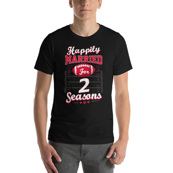 1 Years Wedding Anniversary T-Shirt Football Couple Gift 1 Years Wedding Anniversary T-Shirt Football Couple Gift