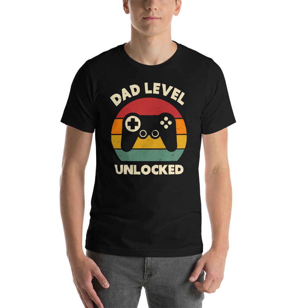 Dad Level Unlocked, Gaming Shirt, Gamer Dad, New Dad Gift, Gift for H…