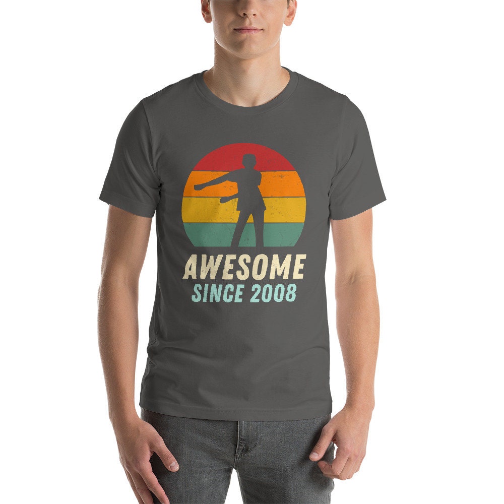 Discover Awesome Since 2008, 15th Birthday, Vintage 2008, 15th BIrthday Gift, Fifteenth Birthday, 15 Years Old, Dab Dance, Teenager Shirt, 2008 Tee