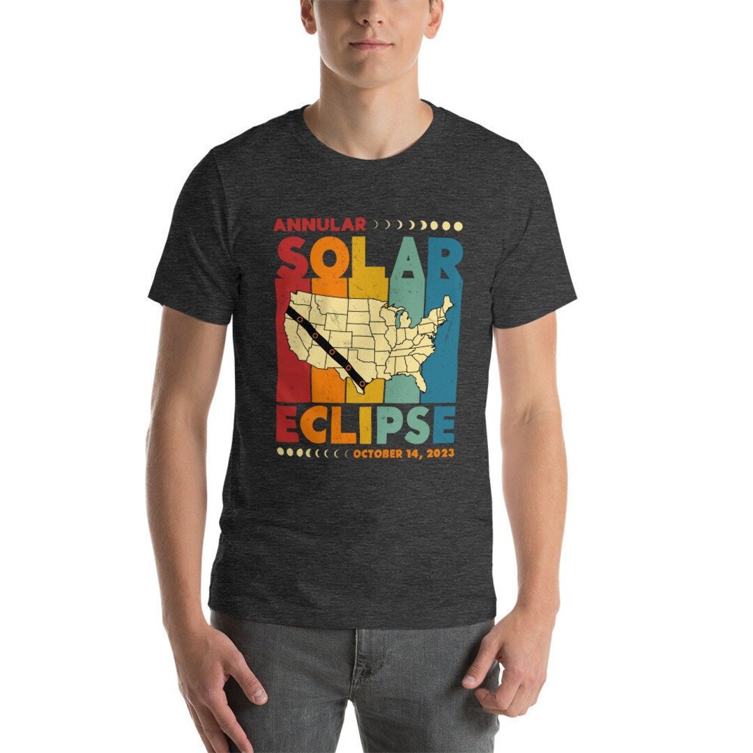 Annular Solar Eclipse 2023 Shirt America Annularity - Etsy