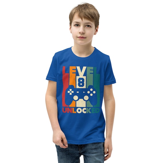Level 8 Birthday Shirt Boy 8 Years Old Video Games Gift T-Shirt Level 8 Birthday Shirt Boy 8 Years Old Video Games Gift T-Shirt