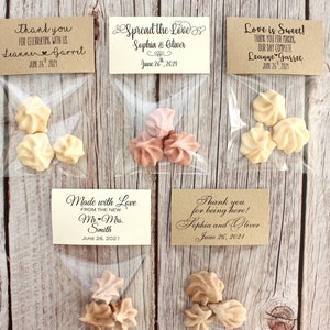 set di 10 personalizzato matrimonio favore borsa da regalo per gli ospiti regalo self adesivo bianco avorio kraft bonbonniere borse grazie borse candy bar