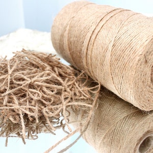 Natural Jute Twine, 4 Ply . 10 Yards of Natural Jute Craft Twine 