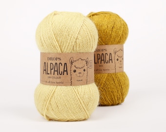 DROPS Alpaca, Superfine Alpaca Yarn, Soft Alpaca Yarn, Knitting Yarn, Crochet yarn