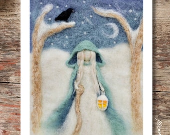 Cailleach Winter Goddess Art Print